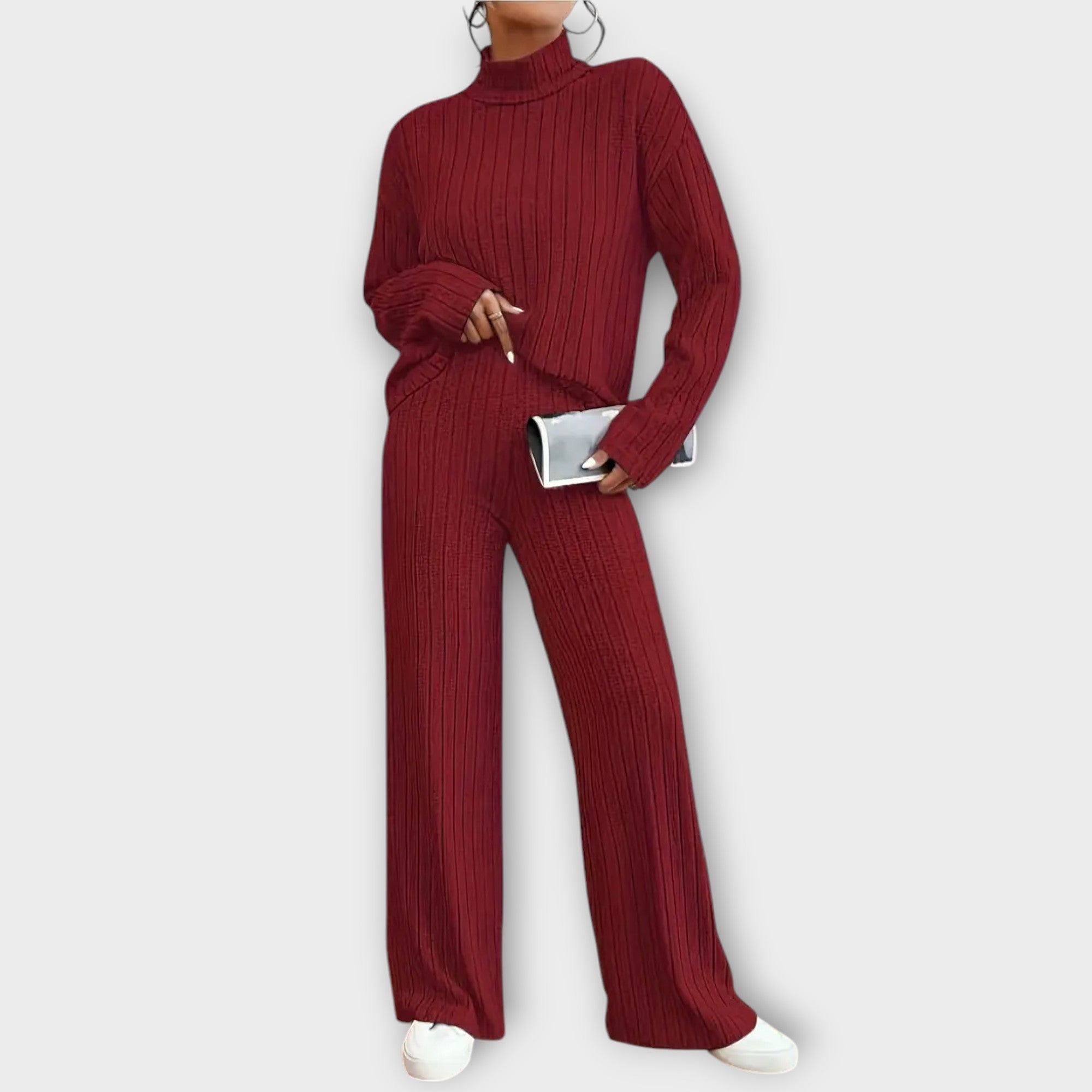 Ivkica - Elegantni Rebrasti Pleteni Set
