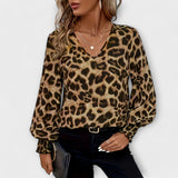 Joana Bluza s leopard uzorkom i voluminoznim rukavima