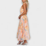 Gala – Elegantna Duga Haljina s Halter Izrezom