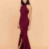 Bernarda - Maxi haljina boje vina