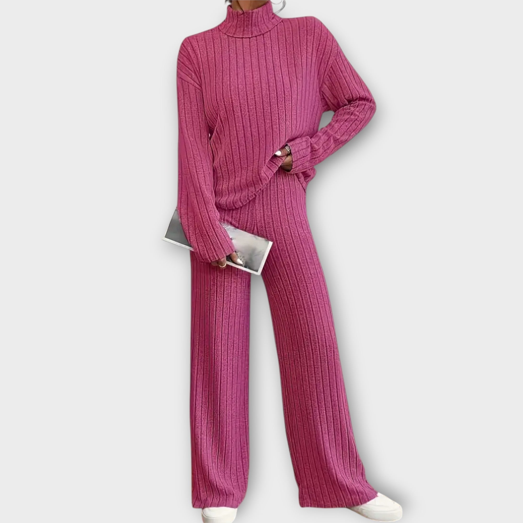 Ivkica - Elegantni Rebrasti Pleteni Set