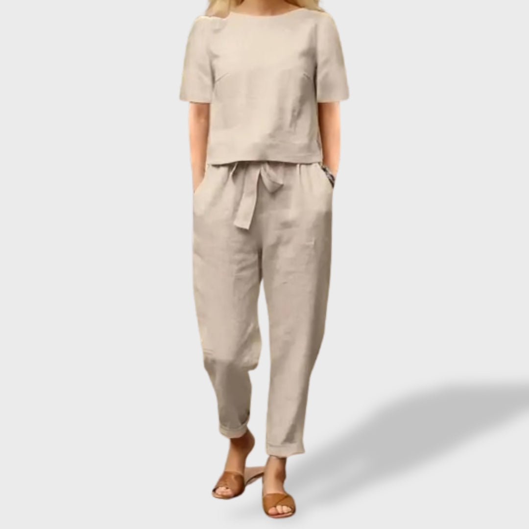 Helena™｜Ljetni Set – Lan i Pamuk