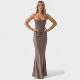Radmila - Bezvremenska Elegantna Haljina Bez Naramenica